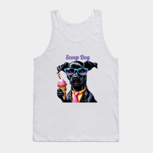 Black Lab Scoop Dog Tank Top